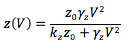 Comb drive actuator levitation theory, equation 1