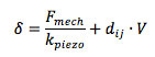 Equation for piezo electromagnetic coupling 1