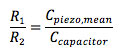 Equation for charge control balance piezo driver